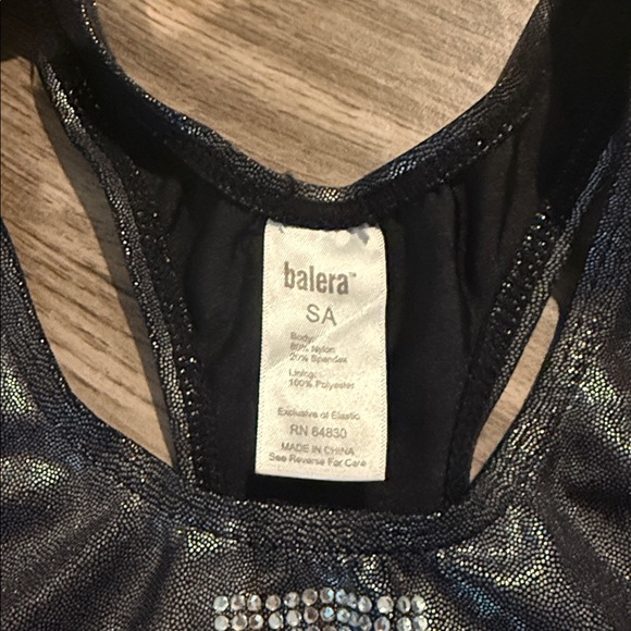 Balera  gunmetal mustache leotard EUC ADULT SMALL - Picture 2 of 3